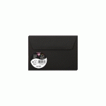 PAQUET DE 5 ENVELOPPES POLLEN 114X162MM 120G/M2 - NOIR - LOT DE 10