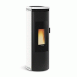 POÊLE À GRANULÉS VENTILÉ ET ÉTANCHE - 8 KW - RÉSERVOIR 15 KG - BLANC - AMIKA EXTRAFLAME