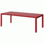 TABLE MALIBU 180X80 T3 SOUDÉ STRA ABS ROUGE U321/ROUGE 3020