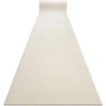 TAPIS DE COULOIR KARMEL PLAINE, UNE COULEUR BLANC 160 CM WHITE 160X100 CM