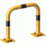 ARCEAU ANTICHOC INCLINABLE ÉLASTICITÉ-JAUNE/NOIR-750X650MM - SCHAKE