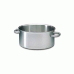 COCOTTE PROFESSIONNELLE EXCELLENCE EN INOX BOURGEAT - 240 MM DE DIAMÈTRE