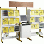 CONSOLE INFORMATIQUE ZÉDIA ONISEP JAUNE RAL 1023 - MANUTAN COLLECTIVITÉS