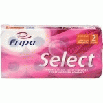 FRIPA PAPIER TOILETTE SELECT, 2 COUCHES, EXTRA BLANC - LOT DE 4