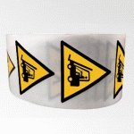 ROULEAU DE PICTOS - DANGER CHARIOTS ÉLÉVATEURS - W014 - ISO 7010  - 50 MM