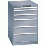 ARMOIRES À TIROIRS GRIS 564X725X850 AVEC 6 TIROIRS 75KG - LISTA