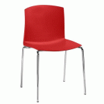 LOT DE 2 - CHAISE PLEA ROUGE