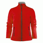 PRINTER TRIAL VESTE SOFTSHELL FEMMES ROUGE - TAILLE S