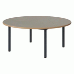 TABLE MALIBU Ø 120 T1 4P STRA ALAISÉ GRIS U727/GRIS 7016