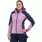 VESTE FEMME SOFTSHELL YOWIE CERVA L ROSE/MARINE