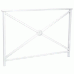 BARRIÈRE LISBONNE 1.50 M STRUCTURE ROSACE - ZINC BLANC 9010 - PROCITY
