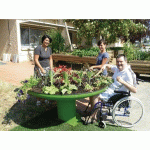 JARDINIÈRE JARDINOU CIRCULAIRE BLANC - MANUTAN COLLECTIVITÉS