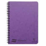 NOTEMAKER EUROPA CAHIER RELIURE INTÉGRALE A5 120 PAGES DÉTACHABLES LIGNÉ - LILAS - LOT DE 10