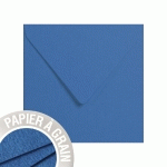 PAQUET DE 5 ENVELOPPES GRAIN DE POLLEN 140X140MM 120G/M² - AZUR - LOT DE 10