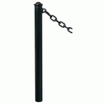 POTELET PROVINCE Ø76 MM CHAINES 1 ANNEAU AGORA NOIR 9005 - PROCITY