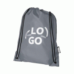 SAC À DOS SOUPLE PUBLICITAIRE 9 L GRIS - MARQUAGE 1 COULEUR