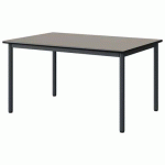 TABLE MALIBU 120X80 T4 4P STRA GRIS U727/NOIR GRIS 7016