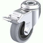 BLICKLE - ROULETTE PIVOTANTE À FREIN Ø 80MM BANDAGE CAOUTCHOUC SBR 80KG - LKRA-VPA 80K-FI