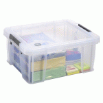 BOÎTE DE RANGEMENT PLASTIQUE 24 L WHITEFURZE ALLSTORE - INCOLORE