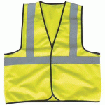 GILET HAUTE VISIBILITÉ JAUNE TAILLE M - MANUTAN
