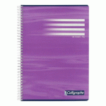 LOT DE 5 - CAHIER SPIRALE CALLIGRAPHE A4 21 X 29,7 CM PETITS CARREAUX 180 PAGES