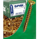 SPAX - VIS � BOIS FILETAGE T�TE PLATE POZIDRIV FILETAGE 02,5X020MM ACIER BICHROMAT� 1.000 PCS 1081020250205