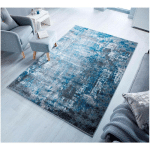 FLAIR RUGS - TAPIS DESIGN RAYÉ POUR SALON WONDERLUST BLEU 120X170 - BLEU