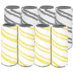 8 PIECE SET OF ROLLERS COMPTIABLE WITH KARCHER FC7 FC5 FC3 FC3D FLOOR CLEANER - CREA