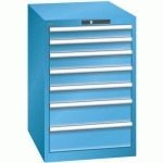 ARMOIRE BLEU CLAIR 564X725X850 AVEC 7 TIR. 75KG _ 14.405.010 - LISTA