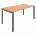 BUREAU DROIT ASTRO ARCHE 160X70 HÊTRE/ALU - BURONOMIC