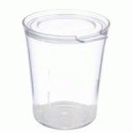 GOBELET AVEC COUVERCLE SUPER CUP, 25 CL, 16 PIÈCES, TRANSPARENT