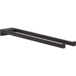 HANSGROHE - PORTE SERVIETTE 2 BRANCHES 450MM ADDSTORIS NOIR MAT