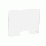 LOT DE 5 - EXACOMPTA - RÉF. 80458D - EXASCREEN BARRIÈRE DE PROTECTION CONTRE LES ÉTERNUEMENTS ET LES POSTILLONS - VITRINE PARE-HALEINE OU HYGIAPHONE DE COMPTOIR (À POSER) H58CMXL95CM - CRISTAL