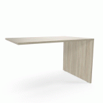 RALLONGE DE TABLE VIVA 120 X 60 X 75 CM DESIGN DROIT CHÊNE HUÎTRE