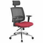 CHAISE DE BUREAU IZY - DOSSIER MAILLE ROUGE