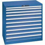 ARMOIRE 10 TIROIRS 1023X725X1000MM-CAPACITÉ 200KG-BLEU FONCÉ - LISTA