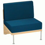 CHAUFFEUSE 1 PLACE 76 CM FAAR PVC URBAN PÉTROLE - MANUTAN COLLECTIVITÉS