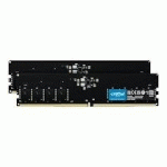 CRUCIAL - DDR5 - KIT - 64 GO: 2 X 32 GO - DIMM 288 BROCHES - 4800 MHZ / PC5-38400 - MÉMOIRE SANS TAMPON
