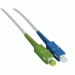 JARRET. OPT. SIMPLEX MONO. OS2 9/125 SC-APC/SC-UPC BLANC-3 M