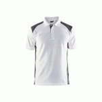 POLO DE TRAVAIL EN COTON PIQUÉ 3324 - BLANC ET GRIS FONCÉ - 3XL BLAKLADER