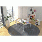 SET BUREAU 140CM ARMOIRE ET CAISSON EASY OFFICE CRAYONS - MANUTAN EXPERT