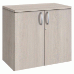 ARMOIRE BASSE PORTES BATTANTES EXCELLENS / ARKO H 73 X L 80 CM CHÊNE GRIS