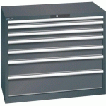 ARMOIRE 7 TIROIRS 1023X572X850MM-CAPACITÉ 200KG-NOIR - LISTA