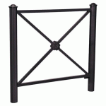 BARRIÈRE PROVINCE ROSACE 1.07 M AGORA - ZINC NOIR 9005 - PROCITY