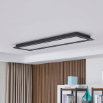 LUCANDE PLAFONNIER LED LEICY, NOIR, 124 CM, RVB, CCT