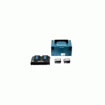 PACK ÉNERGIE 18V LI-ION 2 BATTERIES BL1860B 6AH + CHARGEUR DOUBLE DC18RD) EN COFFRET MAKPAC III - MAKITA - 198077-8
