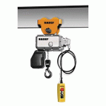 PALAN ÉLECTRIQUE AVEC CHARIOT À POUSSER - HAUTEUR DE LEVÉE 3 M - CAPACITÉ 500 KG - MANUTAN COLLECTIVITÉS