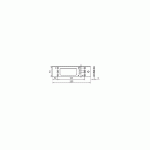 PLAQUE DE MONTAGE POUR FERME-PORTE SÉRIE TS3000V FINITION ARGENT - GEZE - 011 233