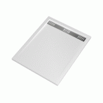 RECEVEUR DE DOUCHE EXTRA PLAT BLANC AVEC CANIVEAU - 100 X 80 CM - PURE 2 AURLANE
