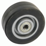 ROUE FONTE CAOUTCHOUC 350 MM - ALÉSAGE 40 MM - 1100 KG - ROULEMENTS À BILLES AVL